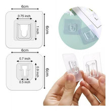 Carregar imagem no visualizador da galeria, Gancho Autoadesivo Dupla Face Kit Com 5 Pares - 6cmx6cm